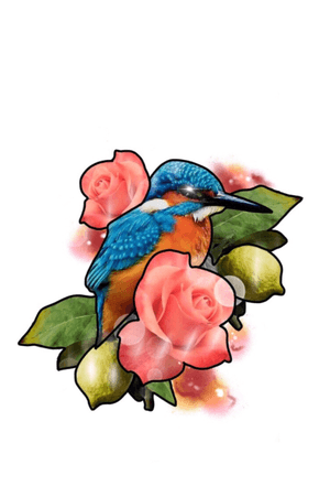 #discounted #portfolio #colourrealism #neotraditional  #colourtattoos #reading #uk #berkshire #london #uktta #tattoos #femaletattooer #discountedrate #portfoliopiece #reducedrate #kingfisher #bird #floral