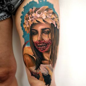 "Lady Midday" 🌾Deadly Beauty 🗡️Suffering will turn you into a monster ⚜️....#MrWhiteSnakeTattoo #darktattoo #Bakutattoo #tattoouk #tattoo #inked #ink #tatuaz #portsmouth #southamptontattoo #southampton #portsmouthtattoo #poland #horrorart #hampshiretattoo #scarytattoo #monstertattoo #darktattoo #tattoos #tattooartist #darkart #tattoodesign #horrortattoo #horror #horrortattoo#totaltattoo #skindeepuk #electrumstencilproducts #ohmyhorror #crazyytattoos #tattoodo #pure.horror #realistic.ink #inkedmag #fkirons #uktta