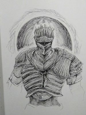 pen drawing for inktober day 1 prompt ring #inktober #darksouls 