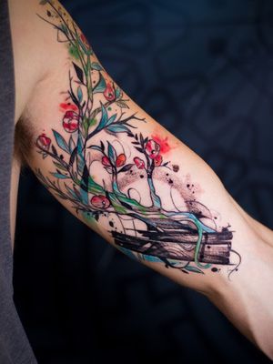 Tree of Life 🌱🌳, nature is always on her feet back again. Thanks @guybarel1 that stood like a rock, for the opportunity and trust. Check out more of my work on links below:Instagram/Facebook- @matheuslansky.tattooWhatsapp- 0538036216______________________________________________ #treeoflife #treetattoo #colorwork #watercolor  #watercolortattoo #bodyart #art  #tattooideas #tattoo2me #inked #sketchtattoo #israeltattoo #telaviv