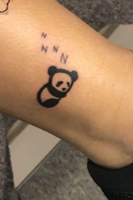 Sleepy panda by  Black Sheep Ink Tattoo  Piercing  Facebook