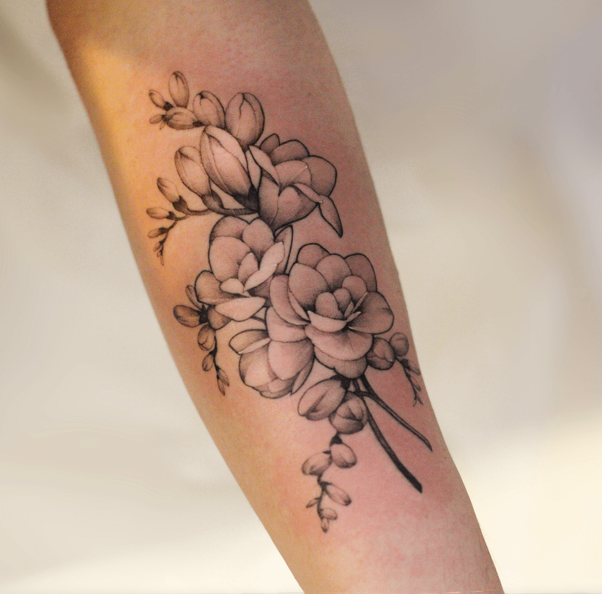 Tattoo uploaded by adela • Freehand ADELA flowers🌺 Freesia My flower ...