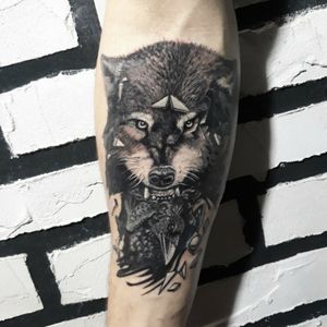 Wolf. Cover up. 1 session.