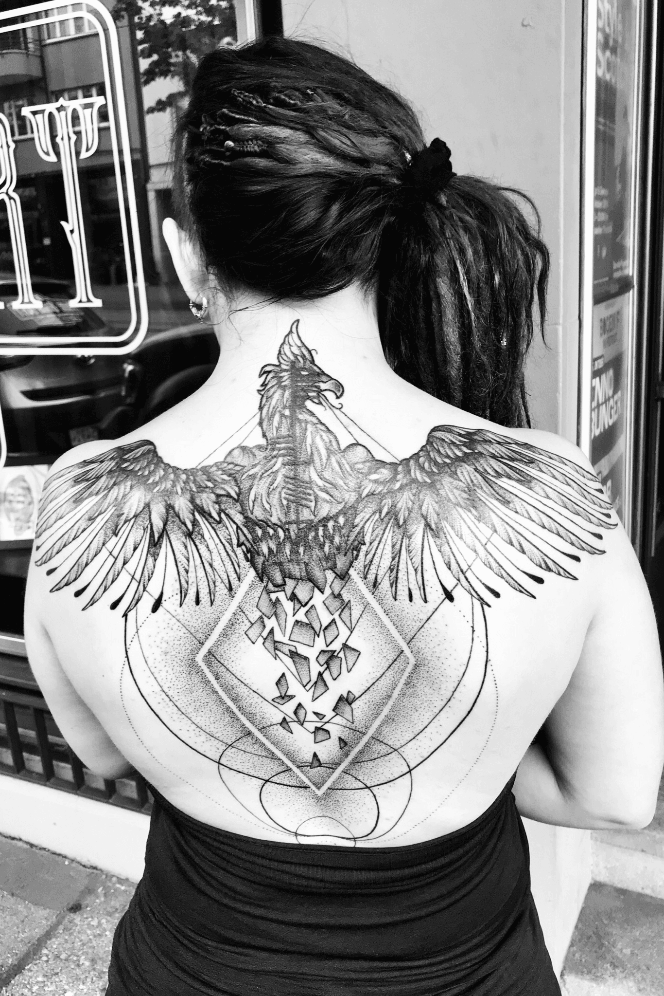 Phoenix Wing  Full Body Tattoo in Progress by Cira Las Vegas  YouTube