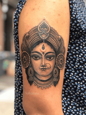 Durga tattoo done by Sue 