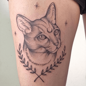 *Tatuaje en base a fotografía de mascota de clienta*