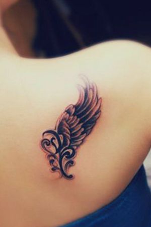 Small but bold angel wing