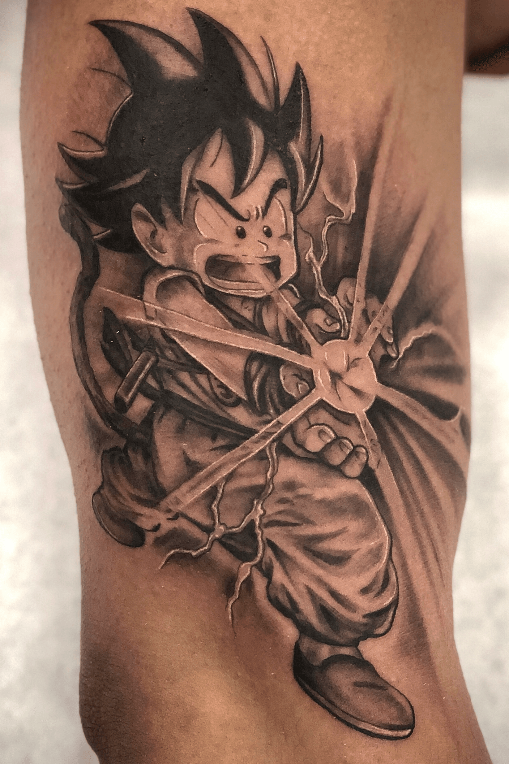 Dragon Ball Z Japanese Anime' Tattoo GOKU 3.5 X 2 Sewn/Iron On