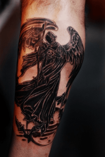 The value of the tattoo Angel of Death history photo drawings sketches
