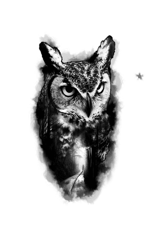 #owl #creepy #tattoo #design
