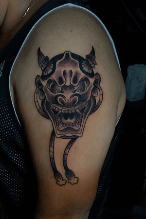 🔘 Swipe for video 🔘 Today got to tattoo 1 of my original #hannya I drew up for @f.juan_50_ walked in the shop asking for a japanese tattoo so I had to bless him 🔥 Thanks again brother ! Done at @crackerjacktattoos #TattzByAG #Ink #Tattoo #Tatuaje #BodyArt #ArteCorporal #DFW #DallasFortWorth #DFWTattoos #FortWorth #FortWorthTexas #FortWorthTattoos #BlackAndGrey #BlackAndGreyTattoo #Irezumi #Japanese #JapaneseTattoo #Hannya #HannyaMask #HannyaTattoo @allamericantattooconvention