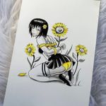 Sunflower shibari, design available, email to claim gbrycetattoo@gmail.com