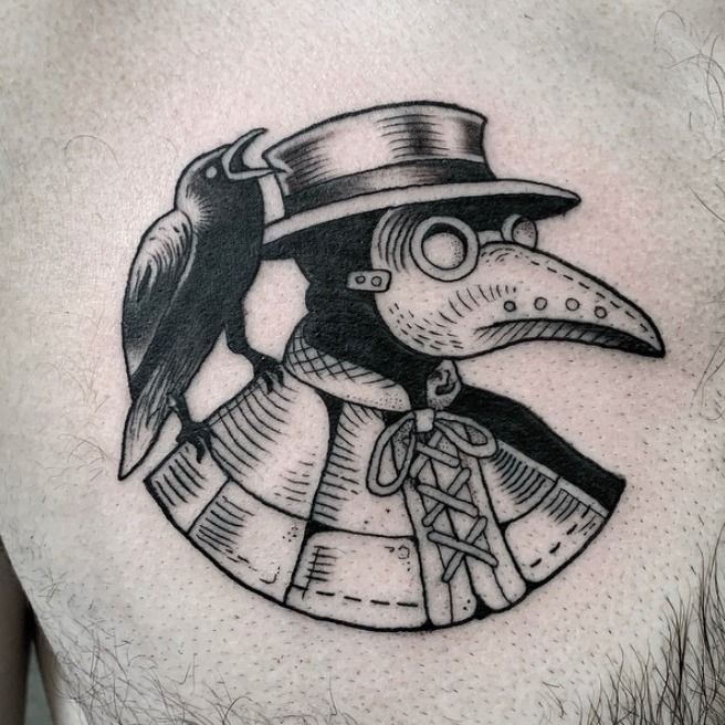 The Silver Key on Twitter Plague doctor tattoo by Richard Young  plaguedoctortattoo richardyoungtattoo iowatattoo tagtheqc  blackandgreytattoo midwesttattoo httpstcolWh96ksHKP  Twitter