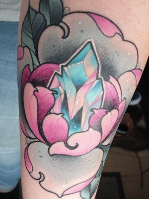 #flowers #candyink #pink #blue #grey #cristals #diamonds #colors 