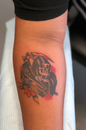 Traditional Tattoo - Reaper / coffin 