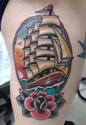 #TraditionalTattoo #ClipperShip 