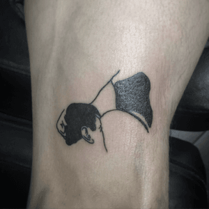 Minimal tattoo, I really love this approach. The fact that humor is tied in is the cherry on top.