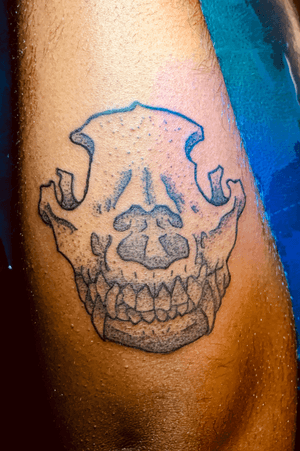 skull tattoo black and grey 