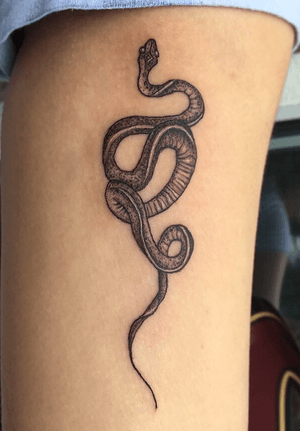 Tattoo uploaded by Amie Easton • Tiny snake tattoo • Tattoodo
