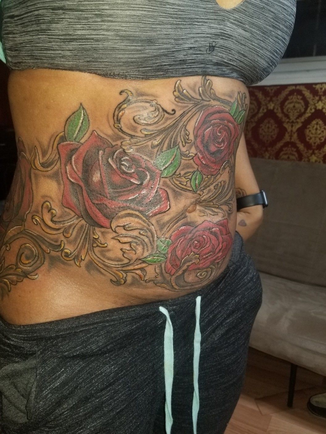 25 Awesome Stomach Tattoos To Cover Up Stretch Marks  EntertainmentMesh