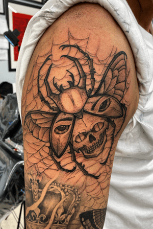 Creepy bug done by me Jt. #bug #bugtattoo