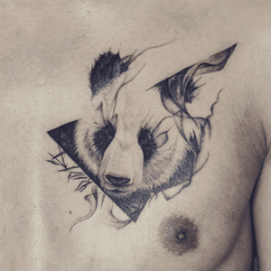 Panda tattoo - Tattoo Chiang Mai    #blackandgrey #blackwork #panda #blackworkers #inkstinctsubmission #instatattoo #btattooing #onlyblackart #ChiangMai #tattoolife #tattoochiangmai #tattoostudiochiangmai #tattooculture #tattooistartmag #inked 