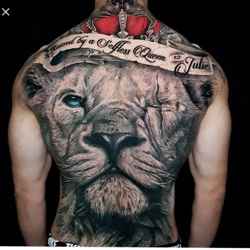 84 Wonderful Lion Tattoos For Back  Tattoo Designs  TattoosBagcom