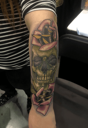 #neotraditionaltattoo #neotraditional #skull #skulltattoo #virginia #tattooartist #neotraditionalskull #coverup 