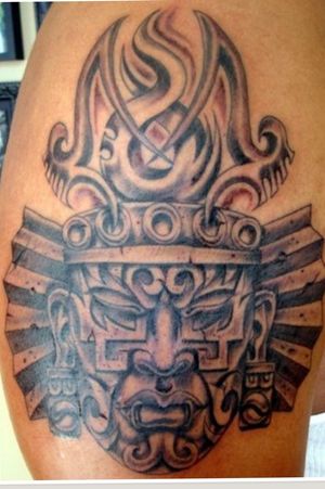 From: tattooimages.biz#Aztec #upperarm