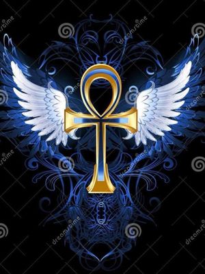 I just want the Ankh and the wings, not the blue and black background, and I want it on my chest
