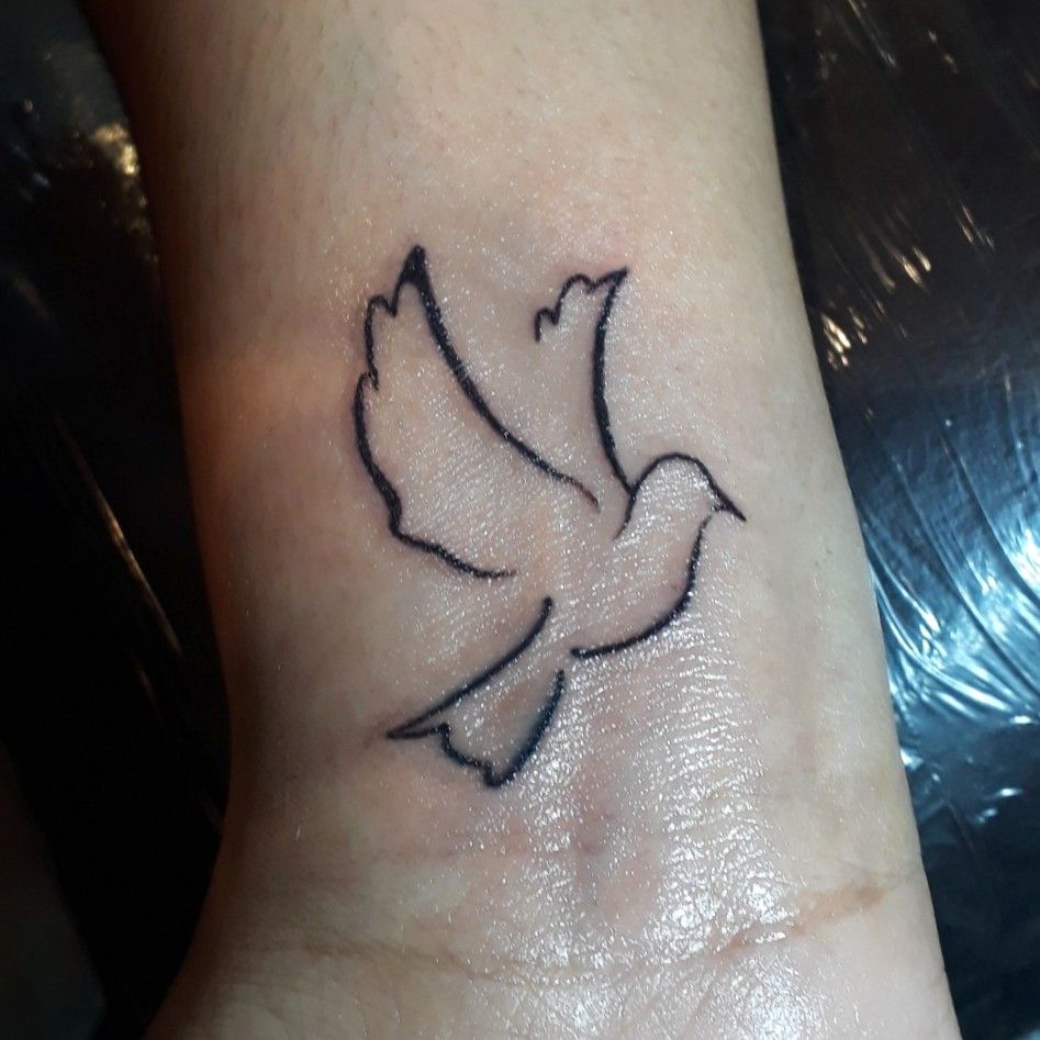 Tattoo uploaded by Luise Ma  A little dove on my ankle   Tattoodo