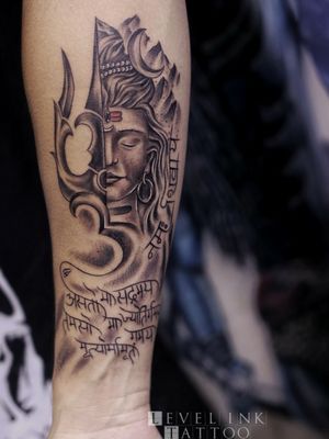 Costmize Shiv tattoo done at level ink tattoo