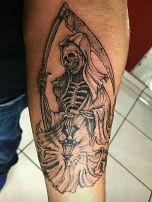 #death #tattoo #santamuerte #muerte #blackandgrey 