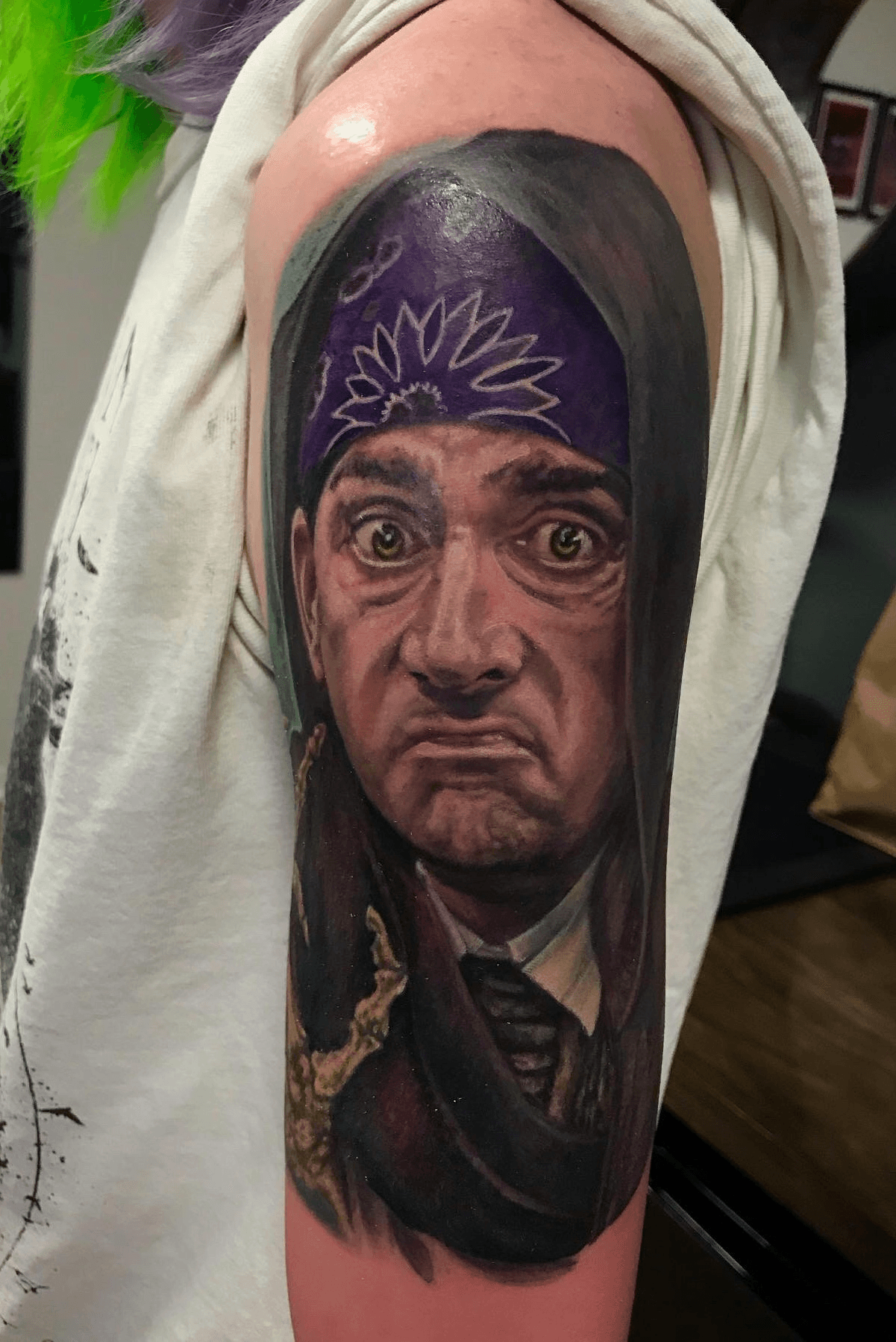 Port  Starboard Tattoo  Prison mike portrait I did up Excited to see it  healed when it settles down a little bit Thanks for looking and have a  great Thursday  Facebook