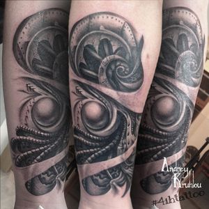 #tattooed #tattoos #ink #dynamicink @4ih_tattoo #AndreyKruhlou #blackandgray #graywash #Minsk #guestspots #tattooartist   #tattooart   #tattoostyle #artist #art #tattoophotography  #animaltattoo #guestspottattoo #guestspot #tattooguestspot #tattooistartmag #tattoorealistic #biomech #biomechanical #biomechanicaltattoo #tattoobiomecanico 