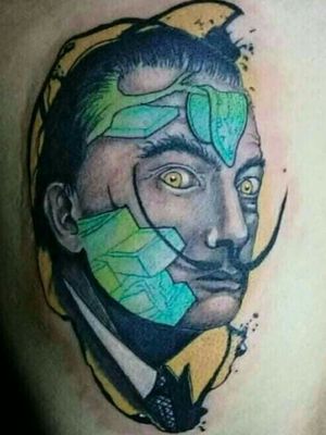 #tattoo #tatuaje #salvadordali #dali #subrealista #blackandgrey #colors #realistic 