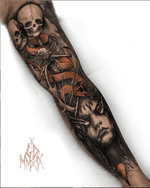 Made some progress on Xabi’s sleeve. Thanks for watching!🖤