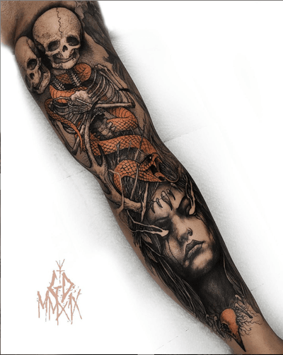Made some progress on Xabi’s sleeve. Thanks for watching!🖤