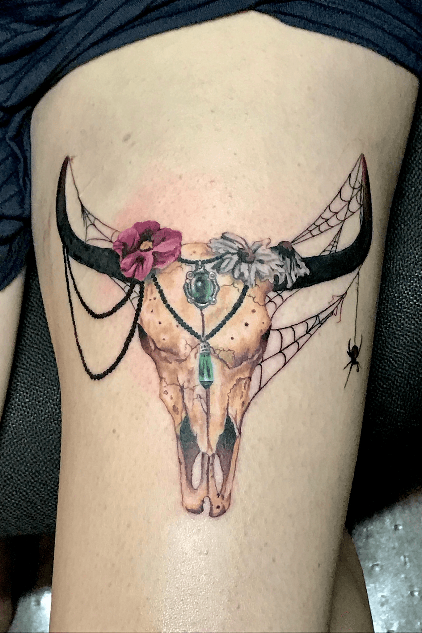 Rate This Bull Skull Tattoo 1 to 100  Bull tattoos Bull skull tattoos  Taurus tattoos