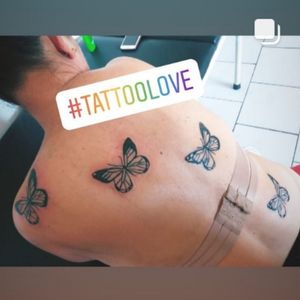 Borboletinhas que rolou aqui 🦋🦋🦋Chama no whatsapp (48)996688004#tattoos #tattooart #tatted Instagram @tattoo.gomes