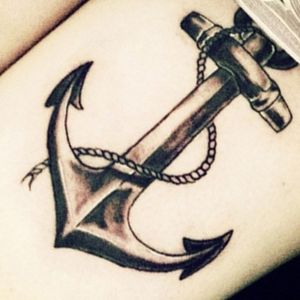 Obsessed with anchors, but the symbolism of "I refuse to sink" is NOT why. This is not my tattoo, this is an image of the general idea for a piece I am concepting.