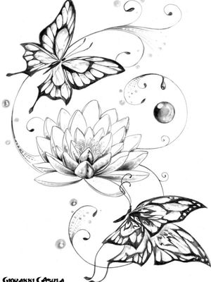 So I'd like the lotus to be colored In a similar manor to the colored lotus in my next tattoo portfolio  the butterflies one will be red and the other purple and blue