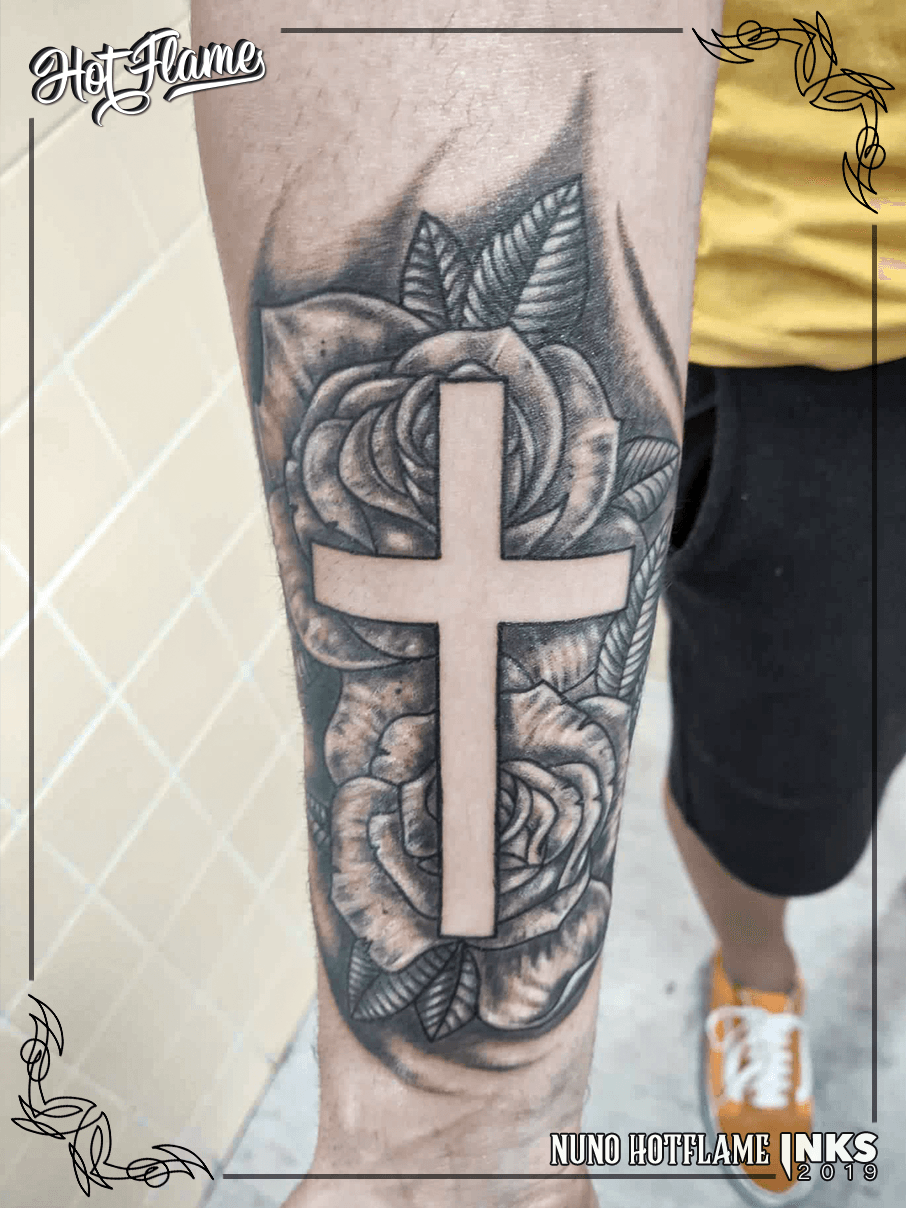 cross tattoos for leg with meaningTikTok Search