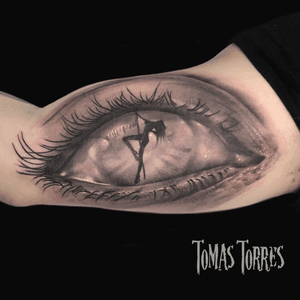 Black and gray eye #inktorres #tattoos #ink #art #Blackandgrey 