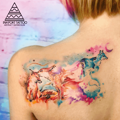 Howling wolf by @inkporttattoo #Москва #foxes #fox #moscowtattoo #space #tattooartist #акварельтату #moscow #watercolor #usa #tattoomoscow #tattoo #татуировка #watercolortattoo inkporttattoo #inkporttattoo #msk #татумастер #dotworktattoo #тату #watercolortattoos #abstract #abstracttattoo #europe 