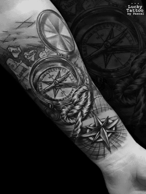 ~Idea:Compass. ~Studio:Lucky Tattoo by Pascal. ~Artist:Moses Mendelssohn