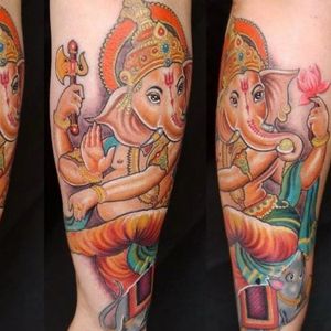 Ganesh tattoo by Obi 