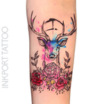 Watercolor Deer by @inkporttattoo #Москва #deer #watercolordeer #deertattoo #watercolor #moscowtattoo #space #акварельтату #moscow #watercolor #usa #tattoomoscow #татуировка #watercolortattoo #inkporttattoo #watercolortattoos #abstract 
