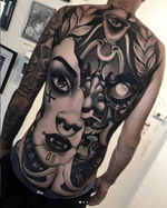 Back piece done in 4 sessions, 22h total. Done on @mario_serratore ——————————————————— @cheyenne_tattooequipment @staycoldapparel @stencilstuff @aftercareh2ocean @tattoodo #tattoodo #london #londontattoo #inksav #tattoolifemagazine #tattooartwork #neotraditionaltattoo #neotrad #neotradicional #bng #backpiece
