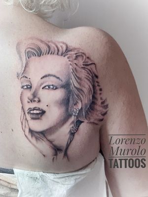 Marilyn Monroe face art #lorenzomtattoos 